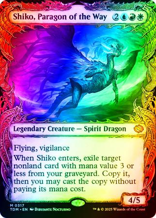 Shiko, Paragon of the Way (Showcase) - 0317 - Foil