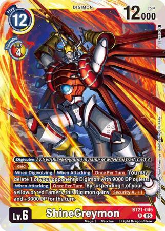 ShineGreymon - BT21-045 R - Rare