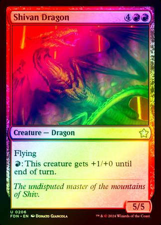 Shivan Dragon - 0206 - Foil