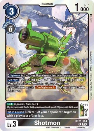 Shotmon - BT21-054 R - Rare