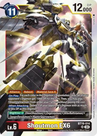 Shoutmon EX6 - BT19-014 SR - Super Rare