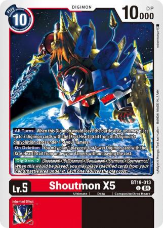 Shoutmon X5 - BT19-013 U - Uncommon