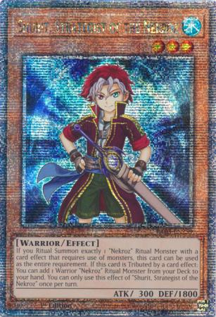 Shurit, Strategist of the Nekroz (Quarter Century Secret Rare) (RA03-EN259) - Quarter Century Bonanza Quarter Century Secret Rare 1st Edition