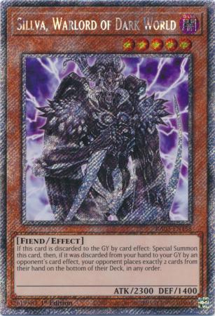 Sillva, Warlord of Dark World (Platinum Secret Rare) (RA03-EN158) - Quarter Century Bonanza Platinum Secret Rare 1st Edition