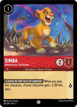 Simba - Adventurous Successor - 125/204 - Common Cold Foil