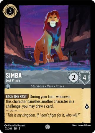 Simba - Lost Prince - 173/204 - Common Cold Foil