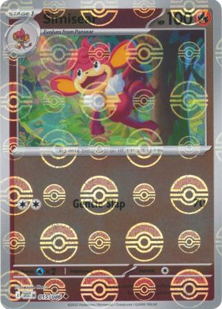 Simisear (Poke Ball Pattern) - 015/086 - Uncommon Reverse Holo