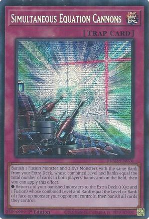 Simultaneous Equation Cannons (MP25-EN076) - 2025 Mega-Pack Prismatic Secret Rare 1st Edition