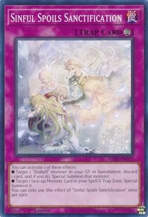 Sinful Spoils Sanctification (ALIN-EN073) - Alliance Insight Common / Short Print 1st Edition