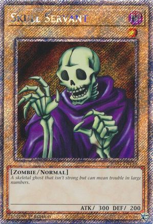 Skull Servant (Platinum Secret Rare) (RA04-EN110) - Quarter Century Stampede Platinum Secret Rare 1st Edition