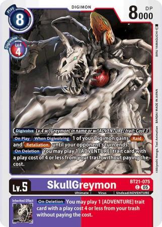 SkullGreymon - BT21-075 C - Common