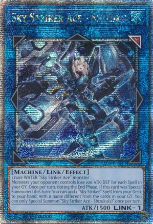 Sky Striker Ace - Shizuku (Quarter Century Secret Rare) (RA03-EN043) - Quarter Century Bonanza Quarter Century Secret Rare 1st Edition