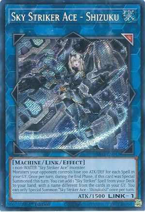Sky Striker Ace - Shizuku (Secret Rare) (RA03-EN043) - Quarter Century Bonanza Secret Rare 1st Edition