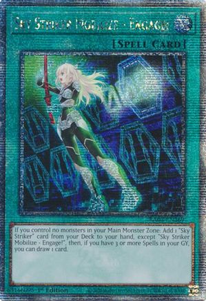 Sky Striker Mobilize - Engage! (Quarter Century Secret Rare) (RA03-EN269) - Quarter Century Bonanza Quarter Century Secret Rare 1st Edition