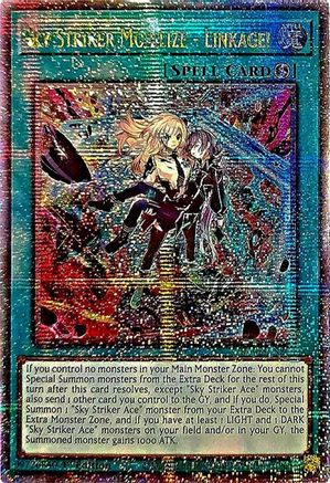 Sky Striker Mobilize - Linkage! (Quarter Century Secret Rare) (RA03-EN274) - Quarter Century Bonanza Quarter Century Secret Rare 1st Edition