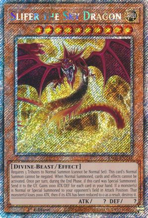 Slifer the Sky Dragon (Platinum Secret Rare) (RA03-EN244) - Quarter Century Bonanza Platinum Secret Rare 1st Edition