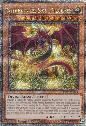 Slifer the Sky Dragon (Quarter Century Secret Rare) (RA03-EN244) - Quarter Century Bonanza Quarter Century Secret Rare 1st Edition