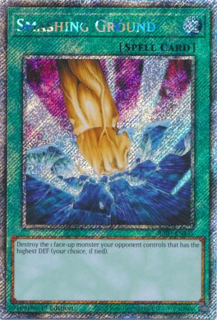 Smashing Ground (Platinum Secret Rare) (RA03-EN135) - Quarter Century Bonanza Platinum Secret Rare 1st Edition