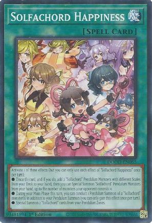 Solfachord Happiness (DOOD-EN065) - Doom of Dimensions Common / Short Print 1st Edition