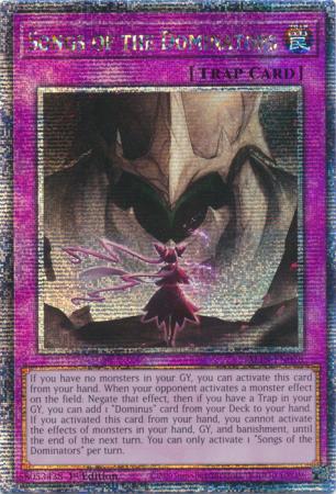Songs of the Dominators (Quarter Century Secret Rare) (ALIN-EN078) - Alliance Insight Quarter Century Secret Rare 1st Edition
