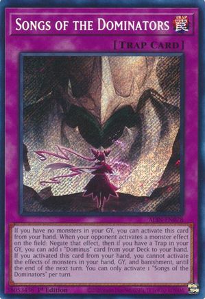 Songs of the Dominators (ALIN-EN078) - Alliance Insight Secret Rare 1st Edition