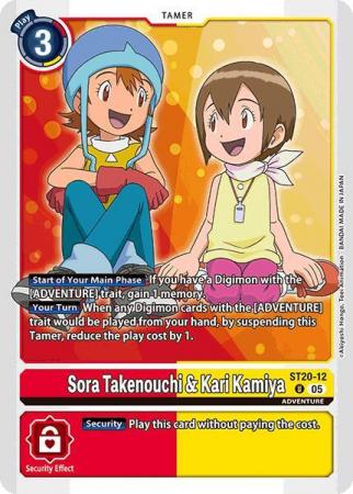 Sora Takenouchi & Kari Kamiya - ST20-12 U - Uncommon