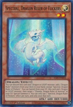 Spectral, Dragon Ruler of Flickers (ALIN-EN018) - Alliance Insight Ultra Rare 1st Edition