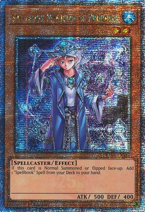 Spellbook Magician of Prophecy (Quarter Century Secret Rare) (RA04-EN183) - Quarter Century Stampede Quarter Century Secret Rare 1st Edition