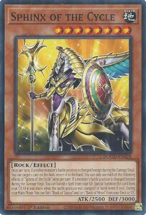 Sphinx of the Cycle (DOOD-EN028) - Doom of Dimensions Common / Short Print 1st Edition