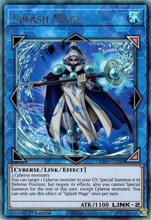 Splash Mage (PUR) (RA04-EN080) - Quarter Century Stampede Prismatic Ultimate Rare 1st Edition