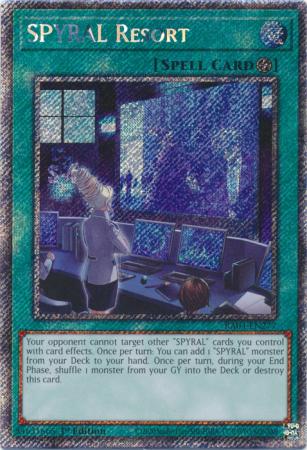 SPYRAL Resort (Platinum Secret Rare) (RA04-EN277) - Quarter Century Stampede Platinum Secret Rare 1st Edition