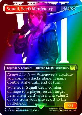 Squall, SeeD Mercenary (Borderless) - 0402 - Foil