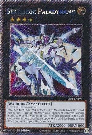 Starliege Paladynamo (Platinum Secret Rare) (RA04-EN193) - Quarter Century Stampede Platinum Secret Rare 1st Edition
