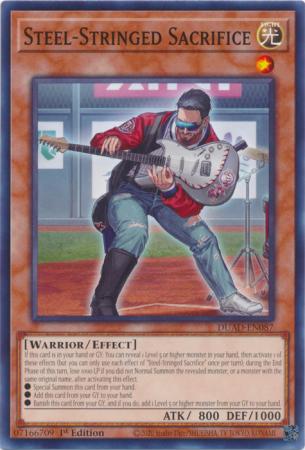 Steel-Stringed Sacrifice (DUAD-EN087) - Duelist's Advance Common / Short Print 1st Edition