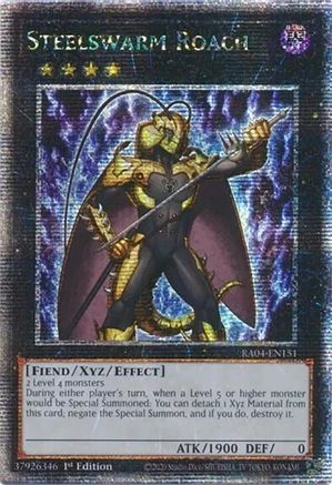 Steelswarm Roach (Quarter Century Secret Rare) (RA04-EN151) - Quarter Century Stampede Quarter Century Secret Rare 1st Edition