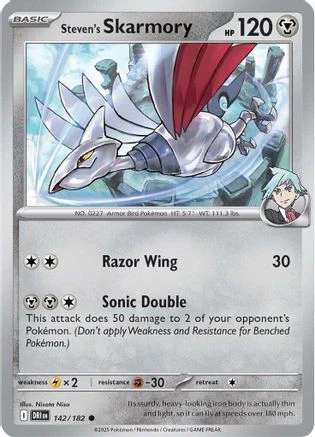 Steven's Skarmory - 142/182 - Common Reverse Holo