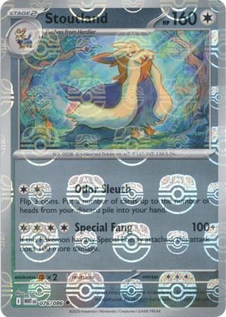 Stoutland (Master Ball Pattern) - 076/086 - Uncommon Reverse Holo
