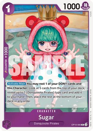 Sugar - OP10-065 - Rare Foil