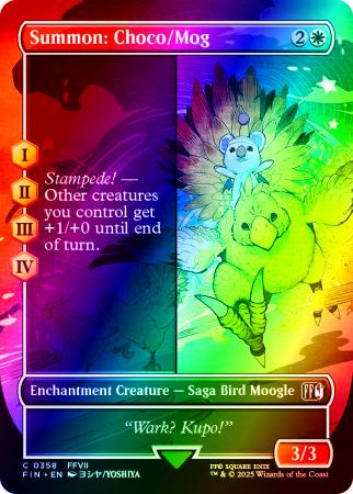 Summon: Choco/Mog (Borderless) - 0358 - Foil