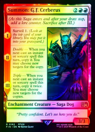 Summon: G.F. Cerberus - 0162 - Foil