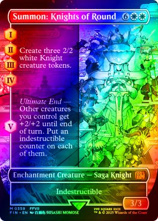 Summon: Knights of Round (Borderless) - 0359 - Foil