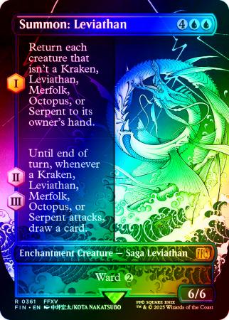 Summon: Leviathan (Borderless) - 0361 - Foil