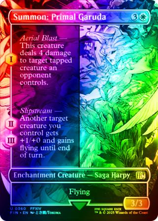 Summon: Primal Garuda (Borderless) - 0360 - Foil