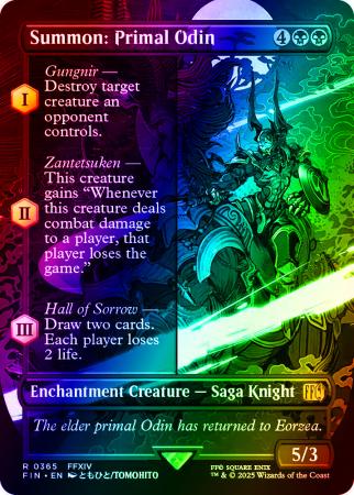 Summon: Primal Odin (Borderless) - 0365 - Foil