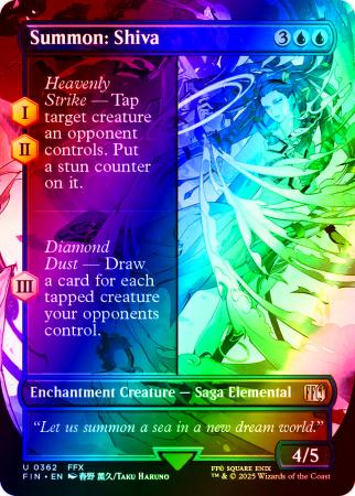 Summon: Shiva (Borderless) - 0362 - Foil