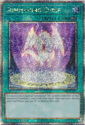 Summoning Curse (Quarter Century Secret Rare) (RA03-EN057) - Quarter Century Bonanza Quarter Century Secret Rare 1st Edition
