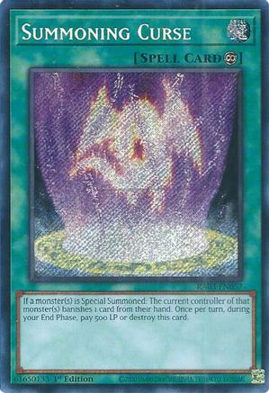 Summoning Curse (Secret Rare) (RA03-EN057) - Quarter Century Bonanza Secret Rare 1st Edition