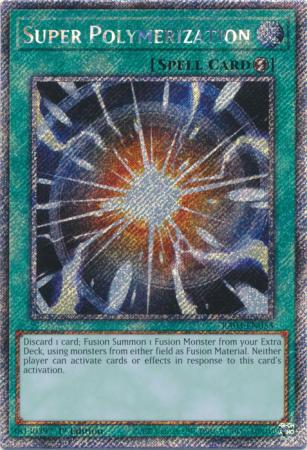 Super Polymerization (Platinum Secret Rare) (RA03-EN053) - Quarter Century Bonanza Platinum Secret Rare 1st Edition