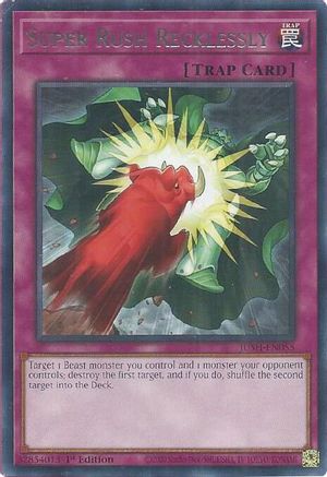 Super Rush Recklessly (JUSH-EN055) - Justice Hunters Rare 1st Edition