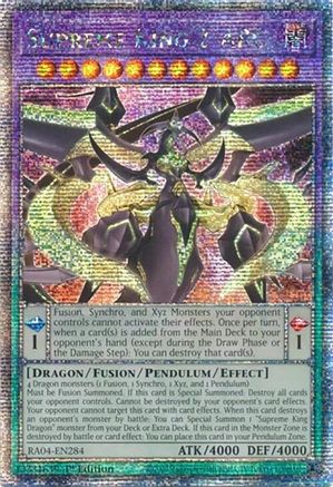 Supreme King Z-ARC (Quarter Century Secret Rare) (RA04-EN284) - Quarter Century Stampede Quarter Century Secret Rare 1st Edition